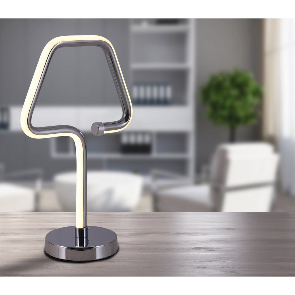 Liv · Metalen tafellamp — chroom