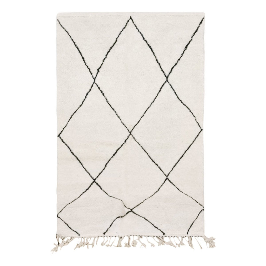 Berber vloerkleed Beni Ouarain zuivere wol 163 x 271 cm