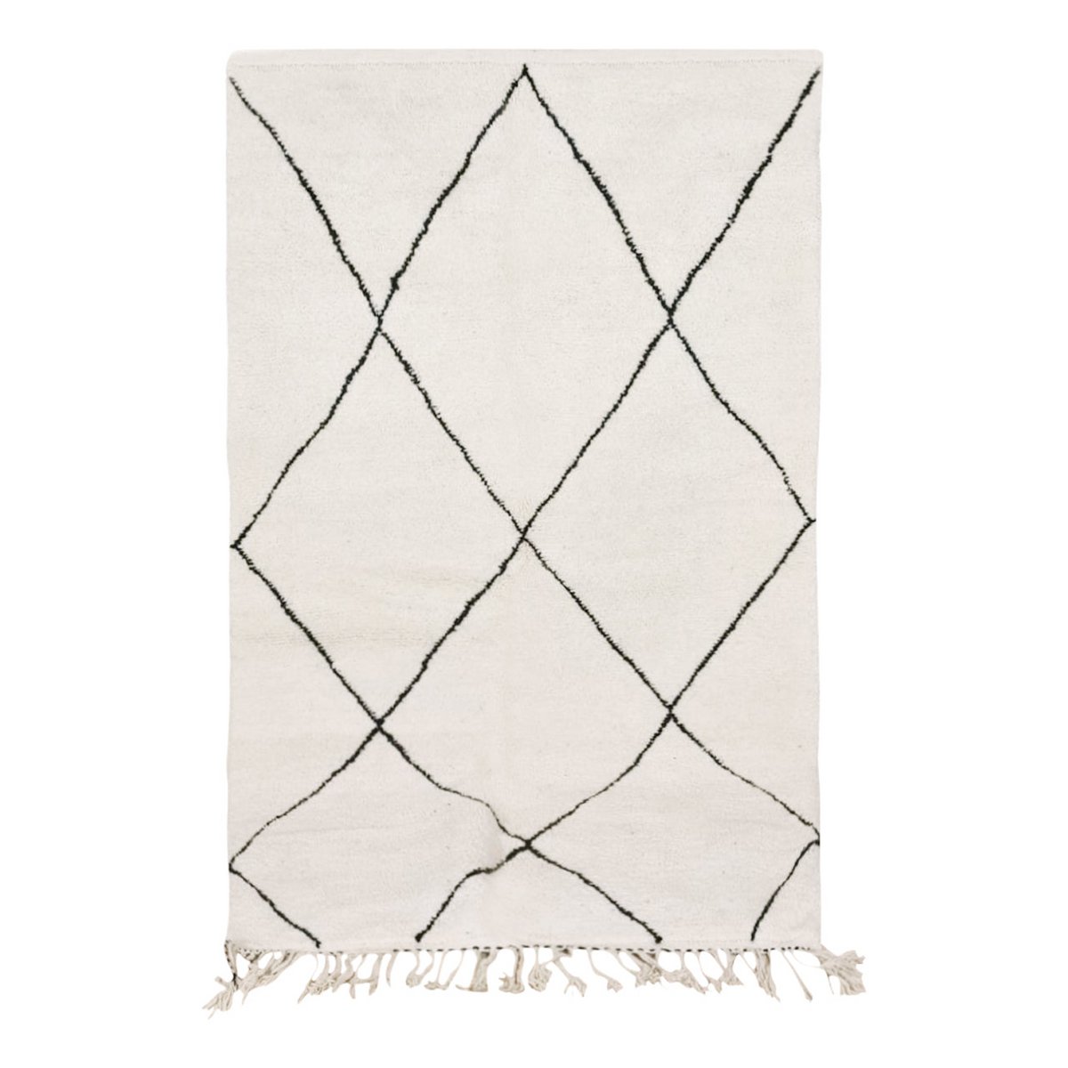 Berber vloerkleed Beni Ouarain zuivere wol 163 x 271 cm