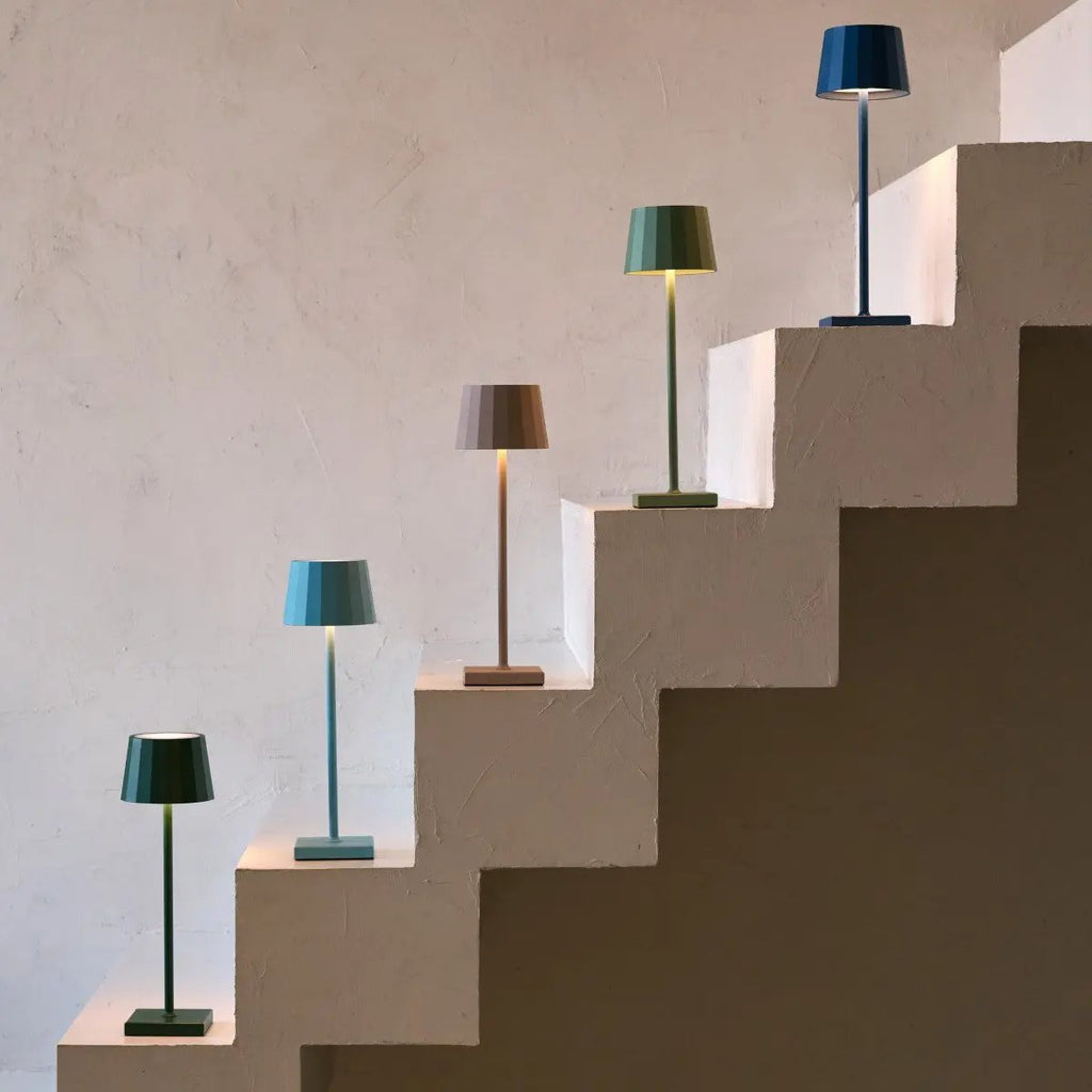 Jasper Bronze - Draadloze lamp met batterij L metaal, dimable & 3 lichtstadia