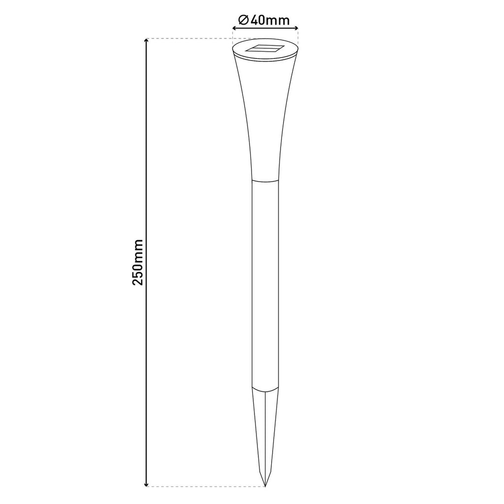 10er set LED Solar-Eerspieß "Multi"
