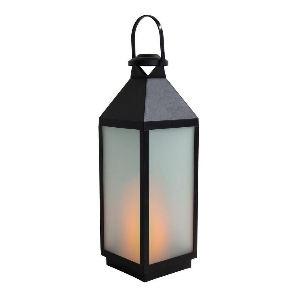 Liv · Glazen decoratielamp — zwart