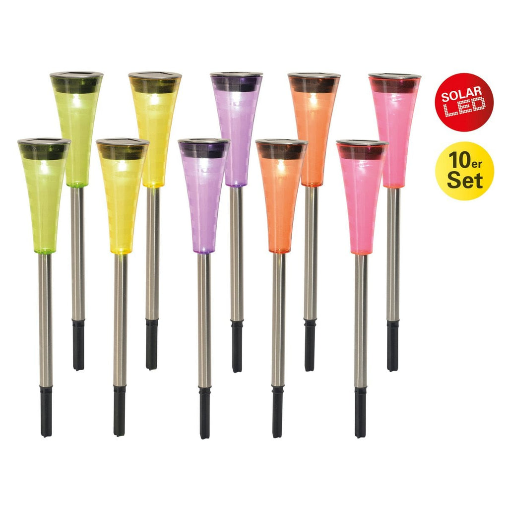 10er set LED Solar-Eerspieß "Multi"
