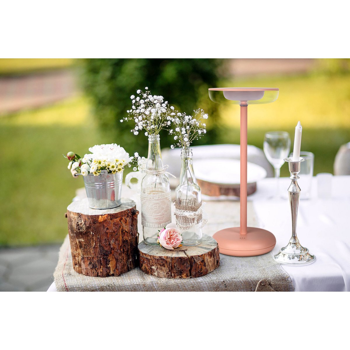 Liv · Buitenlamp — roze
