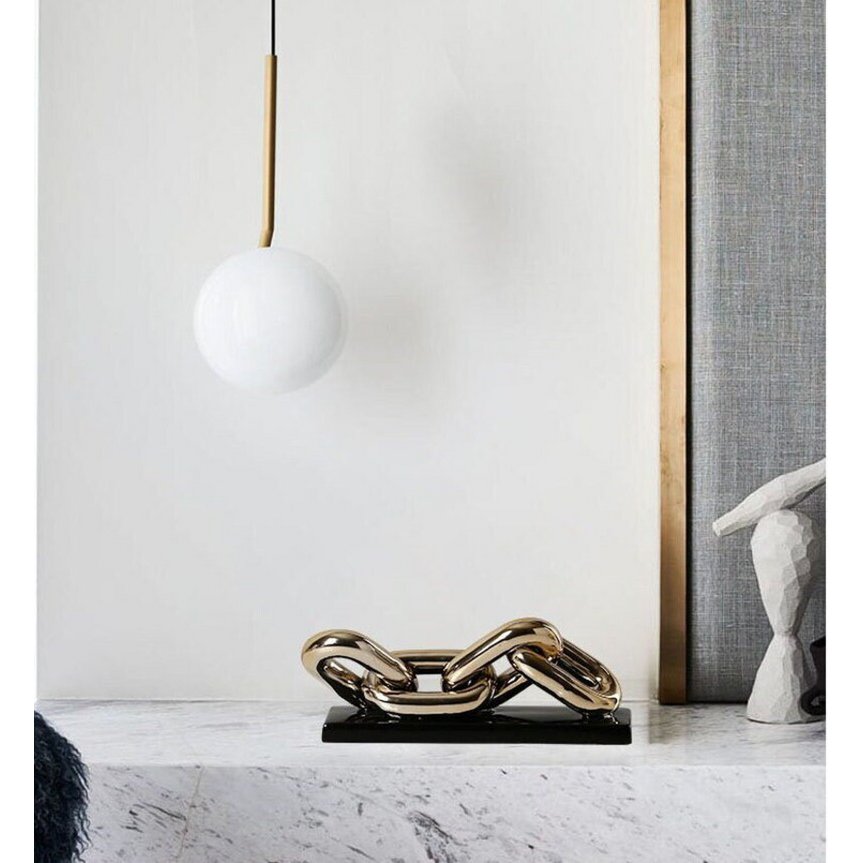 Moderne Luxe Gouden Ketting Art 4 Schakel (ZH-017-grootBIG)