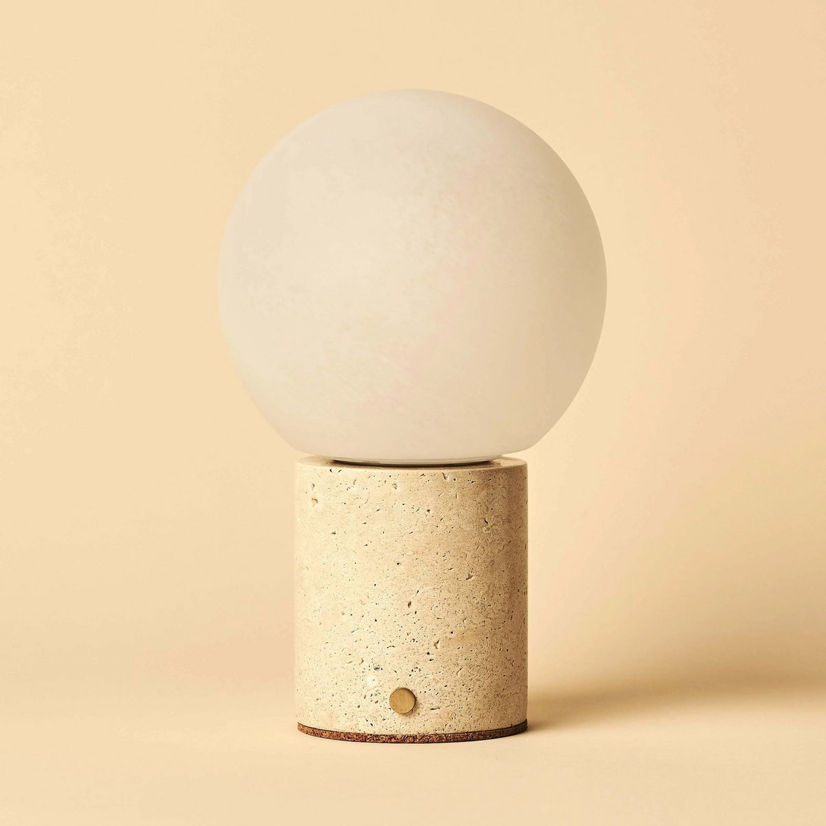 Metsu Beige / Travertino Classico - Classic Travertine Oplaadbare tafellamp met 3 lichte kleuren en dimfunctie