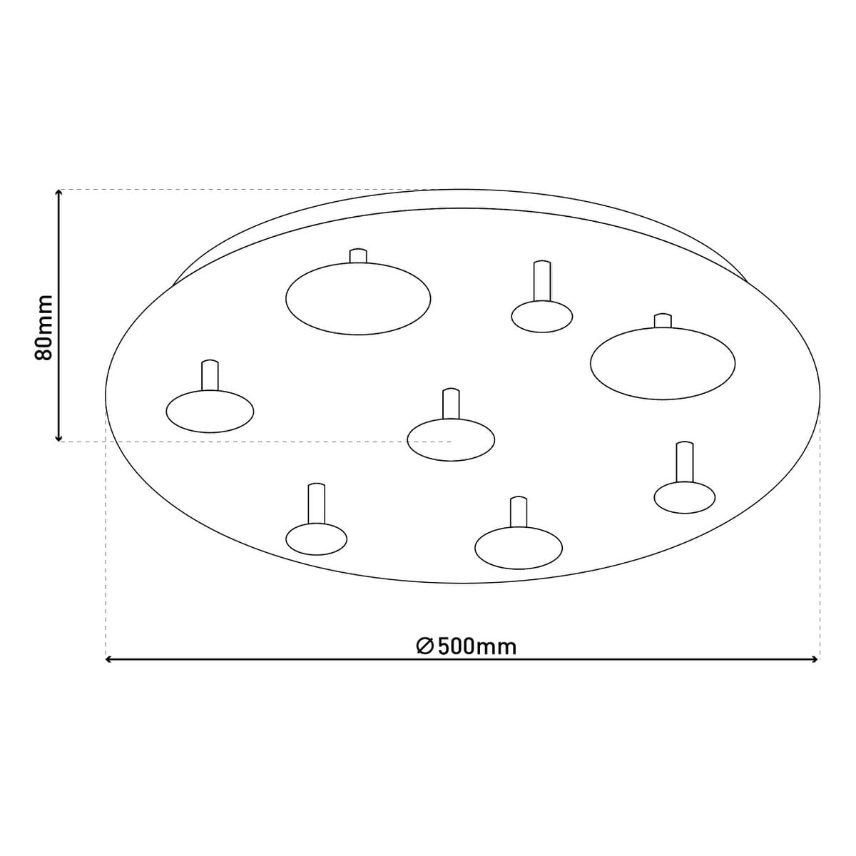 Liv · Glazen plafondlamp