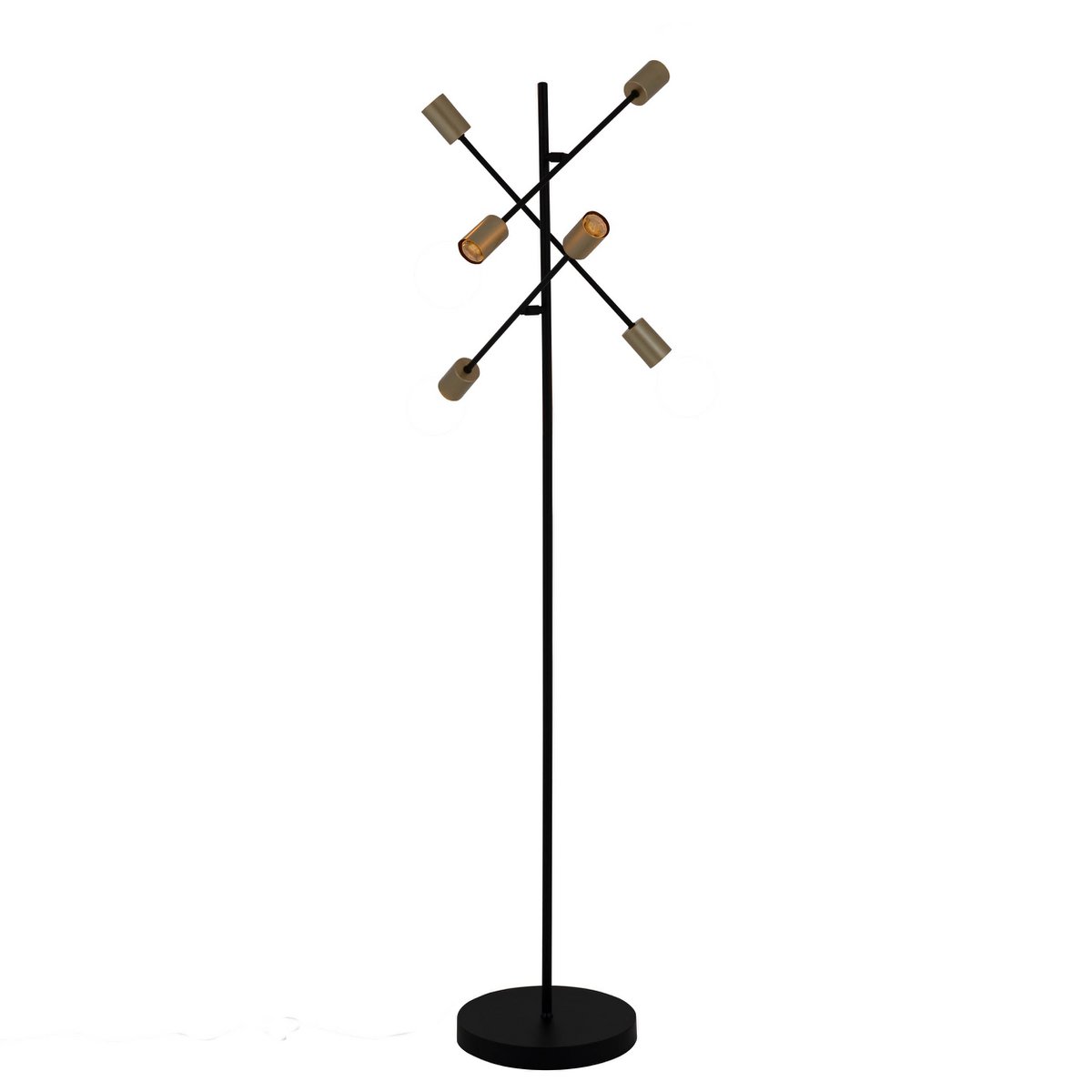 Liv · Houten vloerlamp — zwart