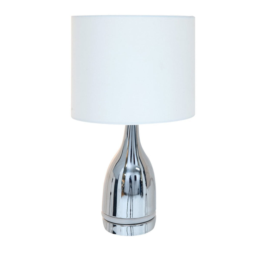 Liv · Metalen tafellamp — chroom