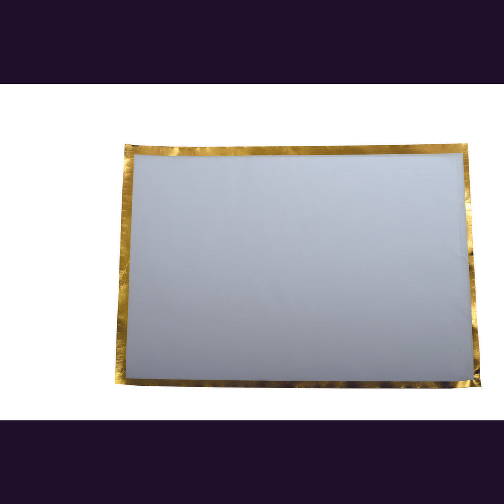 WEGWERP BORD COVER 31.5x45CM WIT EN GOUD ROL 32 STUKS