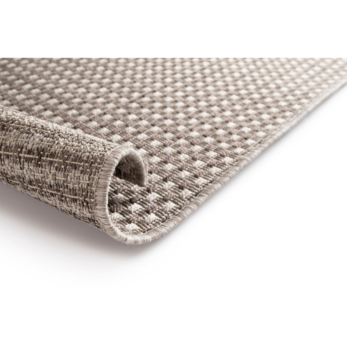 Buiten binnen tapijtaspect Sisal Pienza