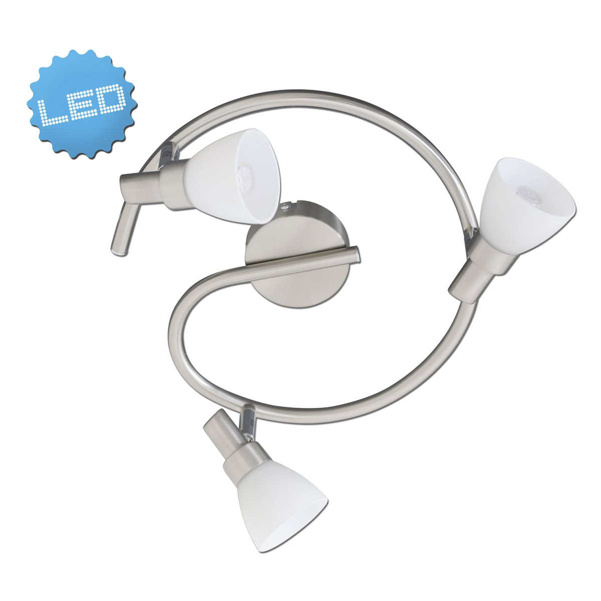 3 LED-wand u. Plafondlamp "Feltre" d:28cm