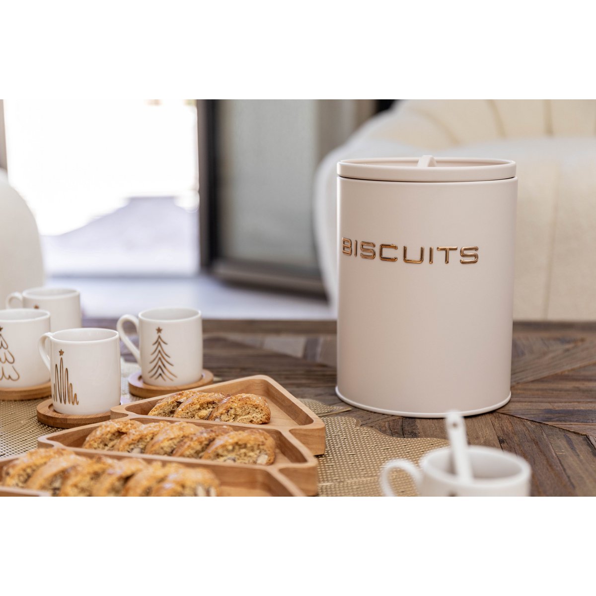 Beige Cookie Box 13.5x13.5x18.5cm