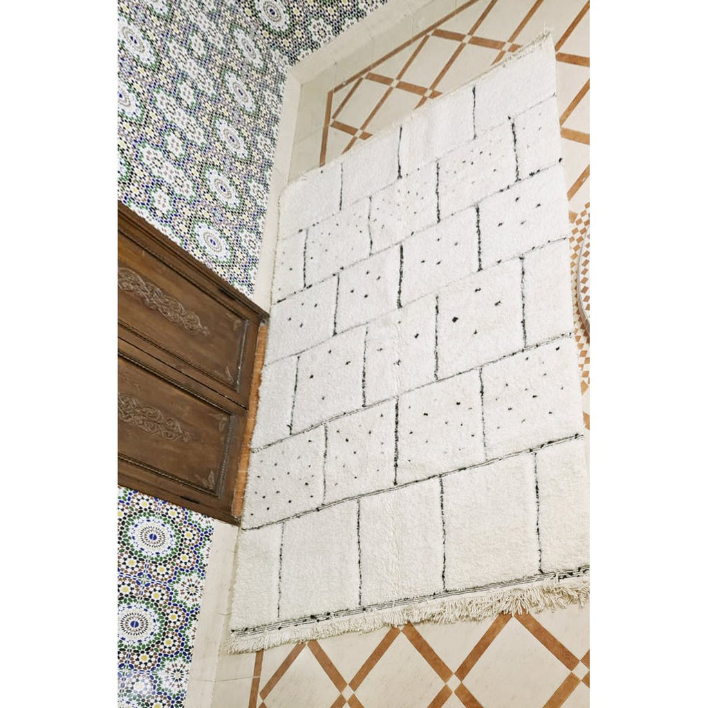 Authentiek Berber vloerkleed van Khouribga-wol 200 x 300 cm