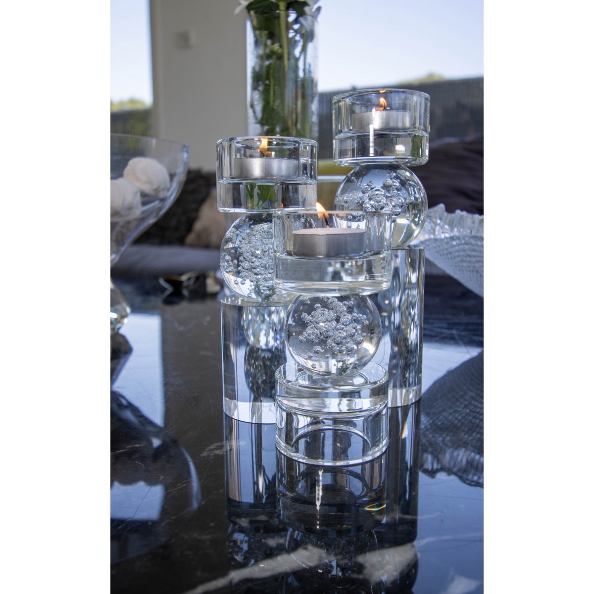 6x6x19.5cm glazen bubbelbel