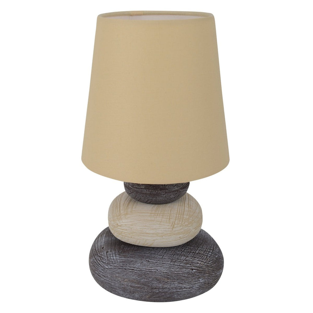 Liv · Houten tafellamp met linnen kap