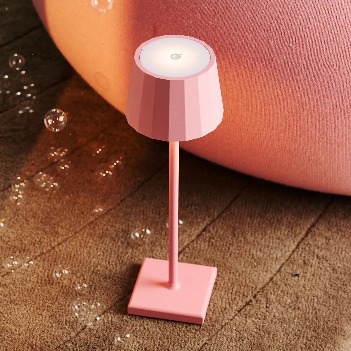 Wouter Flamingo Roze oplaadbare tafellamp-Draadloos opladen, dimbare, 120 uur batterijduur
