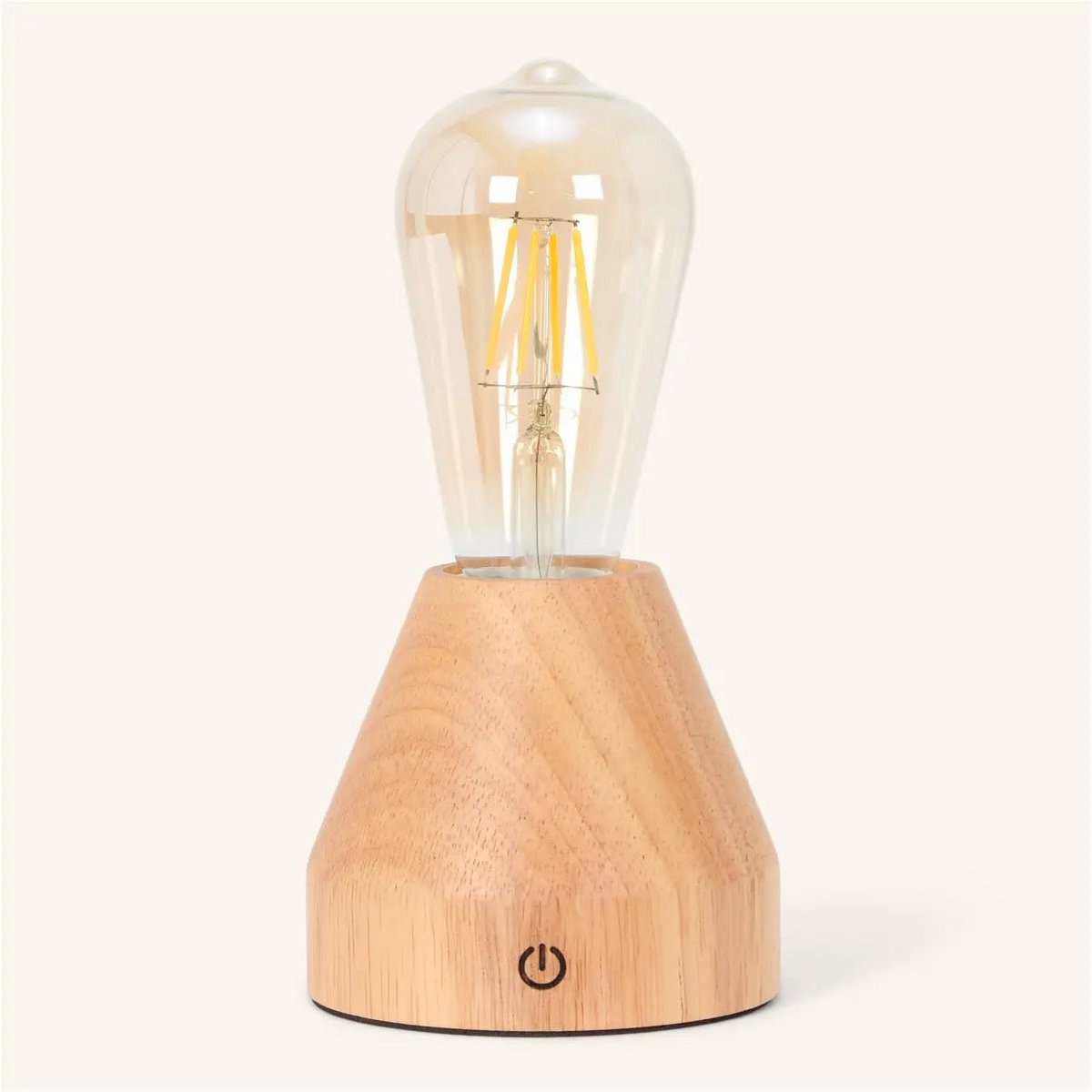 Zavi lichtbruine oplaadbare LED-tafellamp – draadloos, dimbaar, batterij met een gebruiksduur van 80 uur