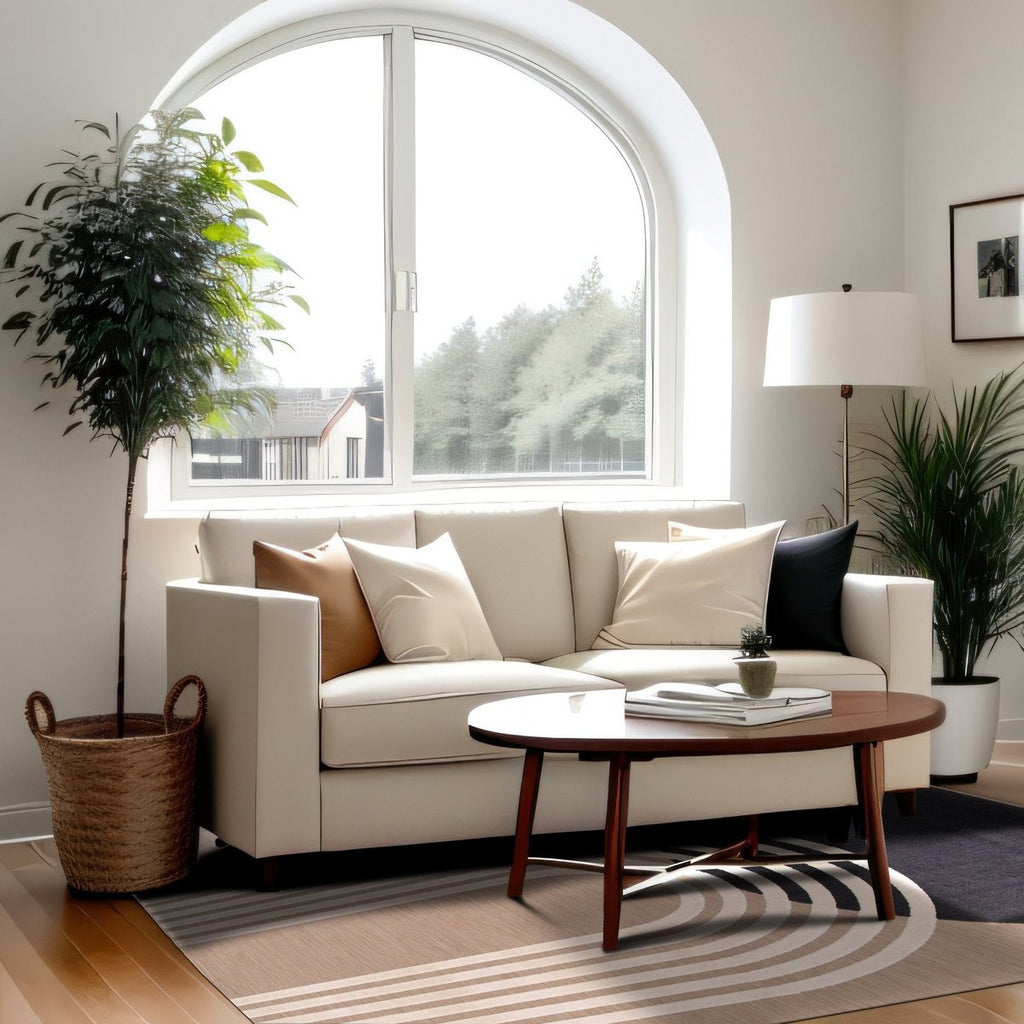 Buiten interieur tapijt met stralend verlichtingseffect