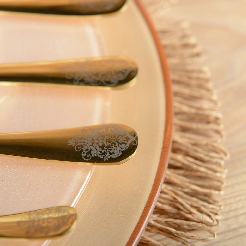 Huisvrouw 24 stuks goud briljant arabesk