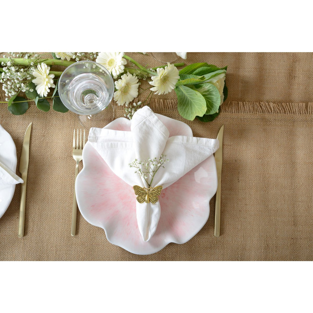 Rozendessertplaat in melamine 23x23x2cm