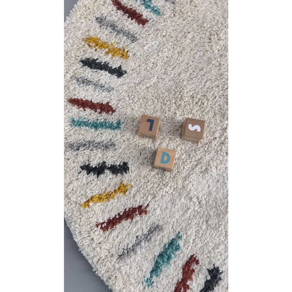 ARPEGE zacht rond kindervloerkleed