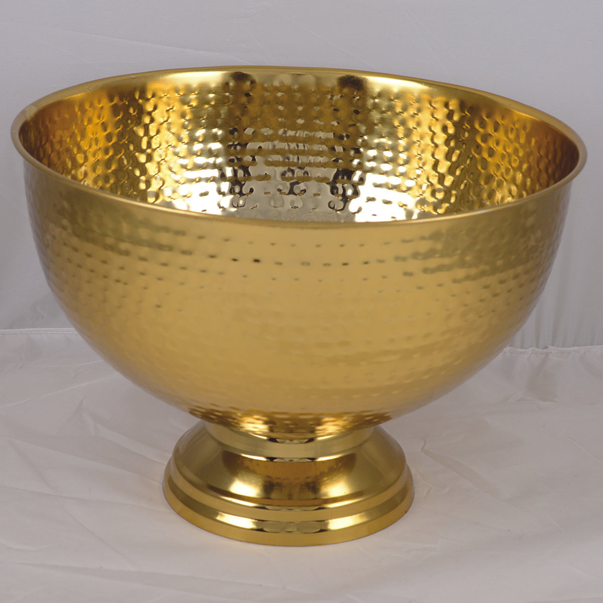 Grote champagne cup magnum gehamerd 30 cm