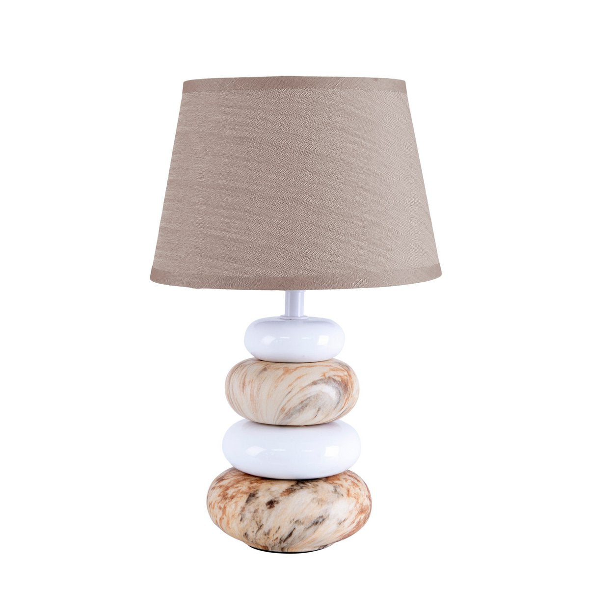 Liv · Houten tafellamp met linnen kap