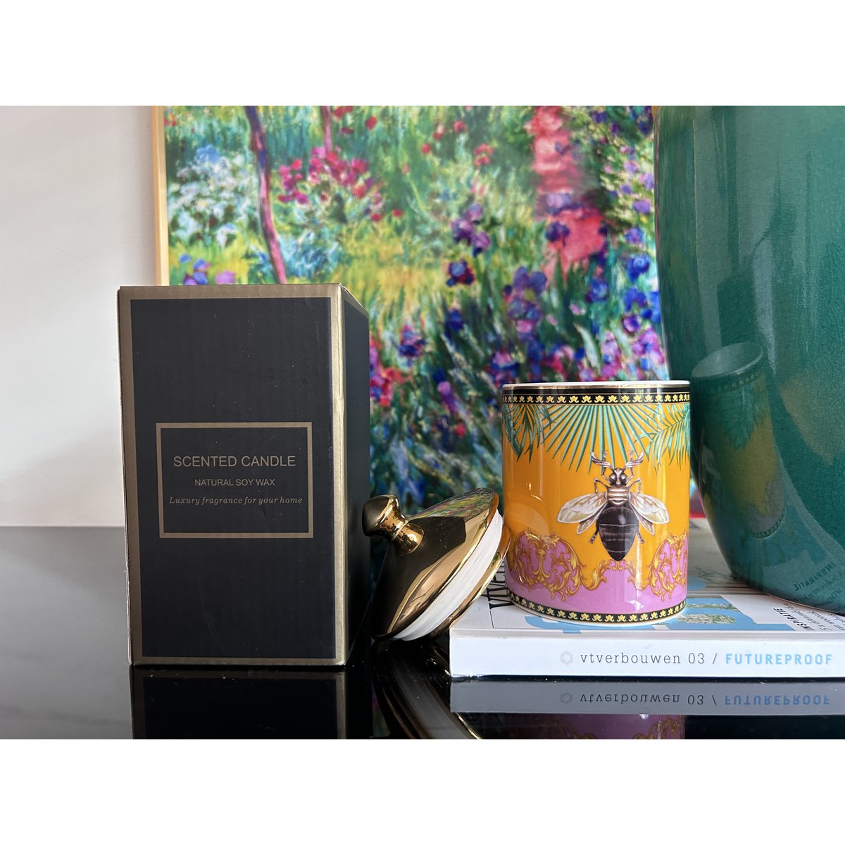 Home Kaarsen Pot klimop natuurlijke plantengeur