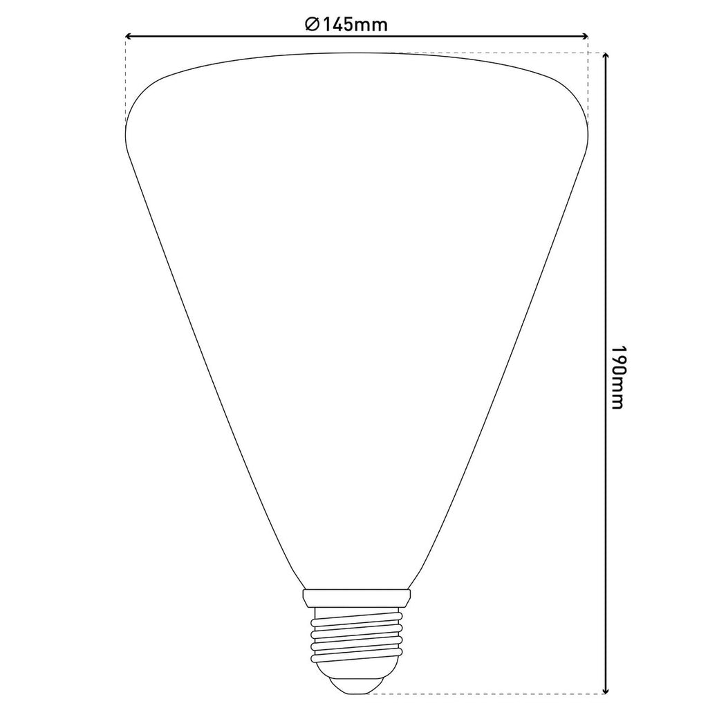 Liv · LED-decoratielamp — E27/4W rood glas