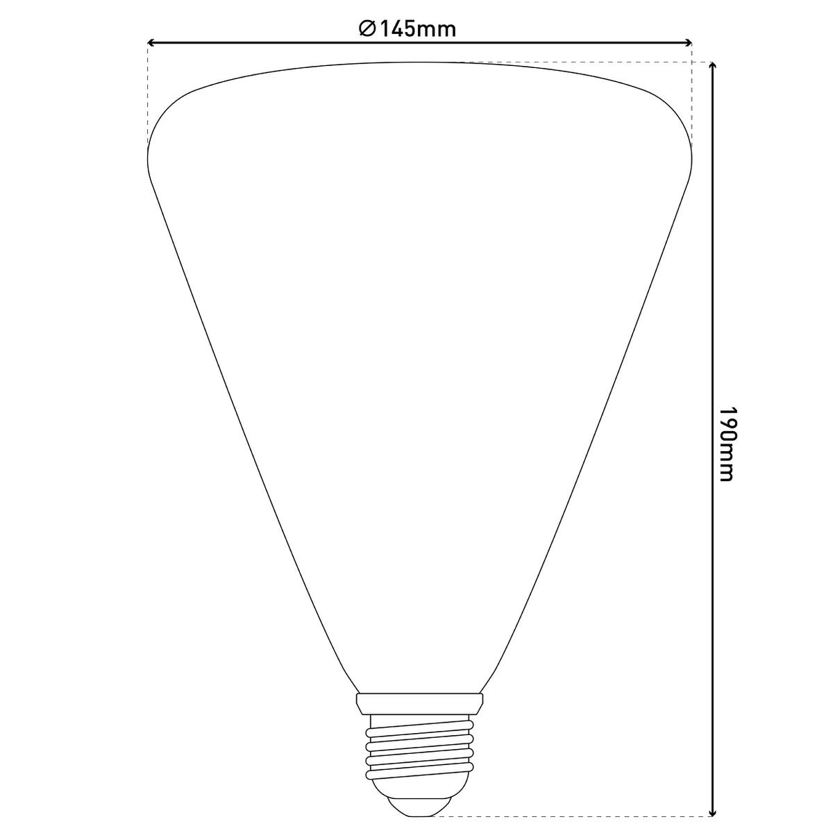 Liv · LED-decoratielamp — E27/4W rood glas