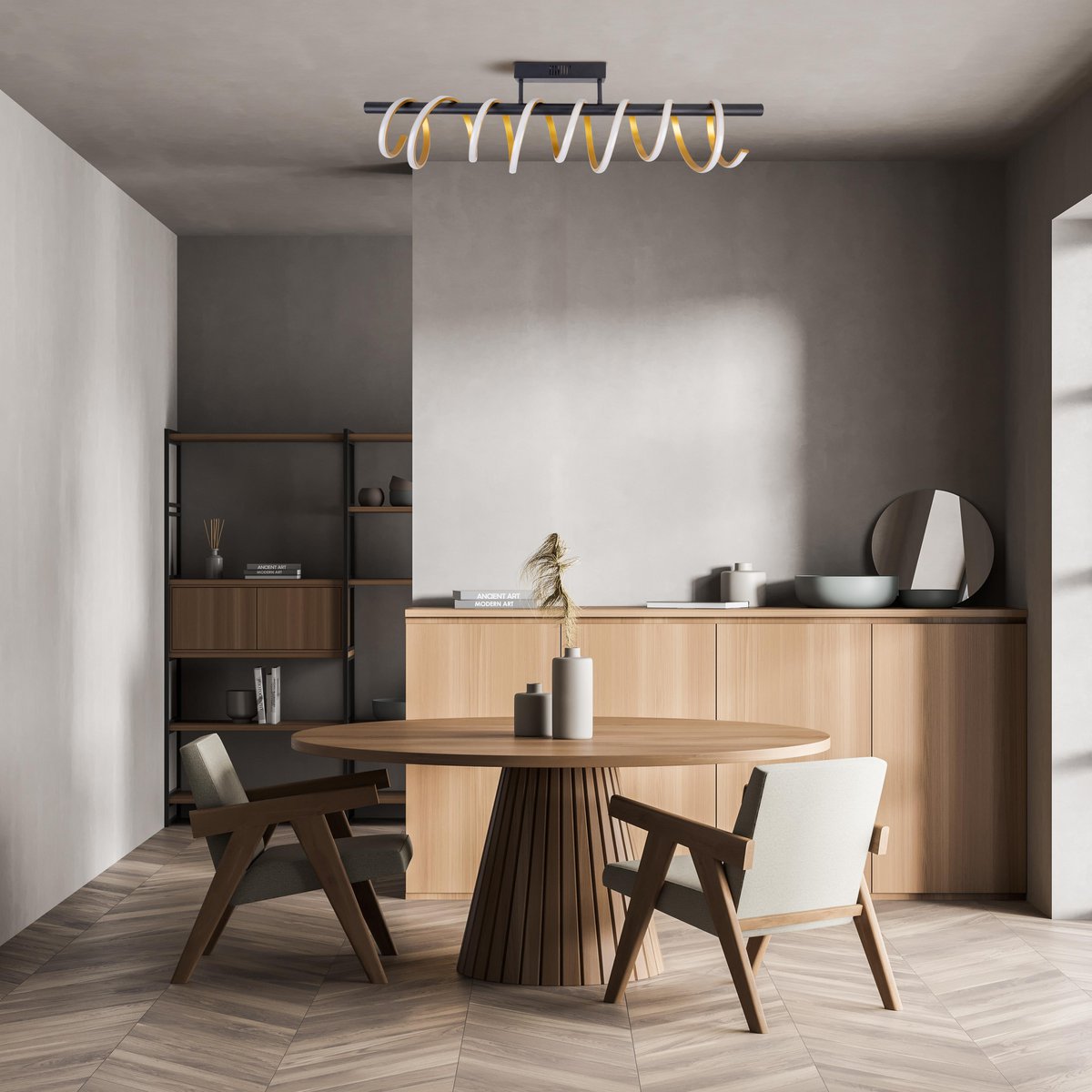 Liv · Metalen plafondlamp — zwart