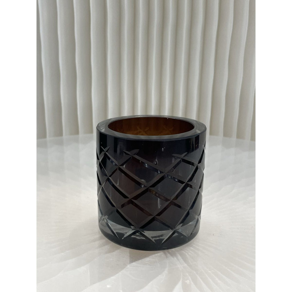 Hurricane Kristallen Lamp Windlicht Klein Bruin(cc2101-80crystal-choc-small)