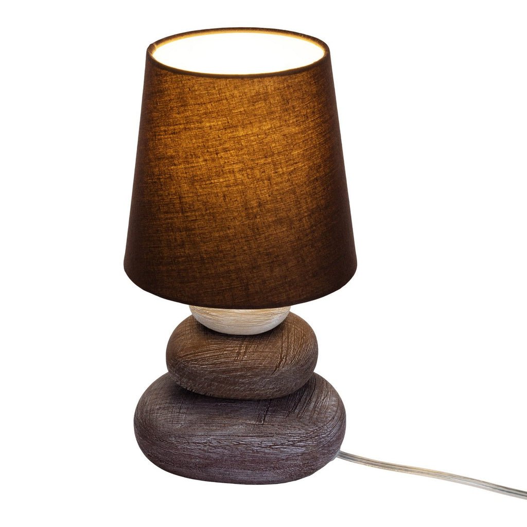 Liv · Houten tafellamp met linnen kap