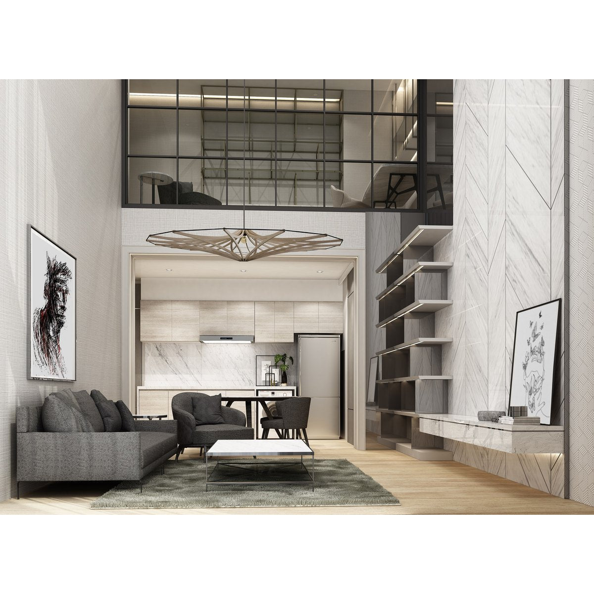 Liv · Metalen hanglamp — zwart