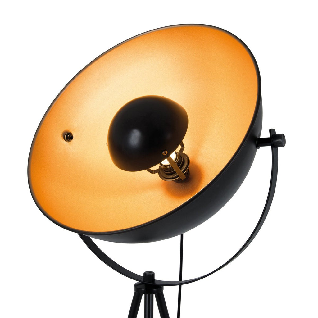 Liv · Houten vloerlamp — zwart