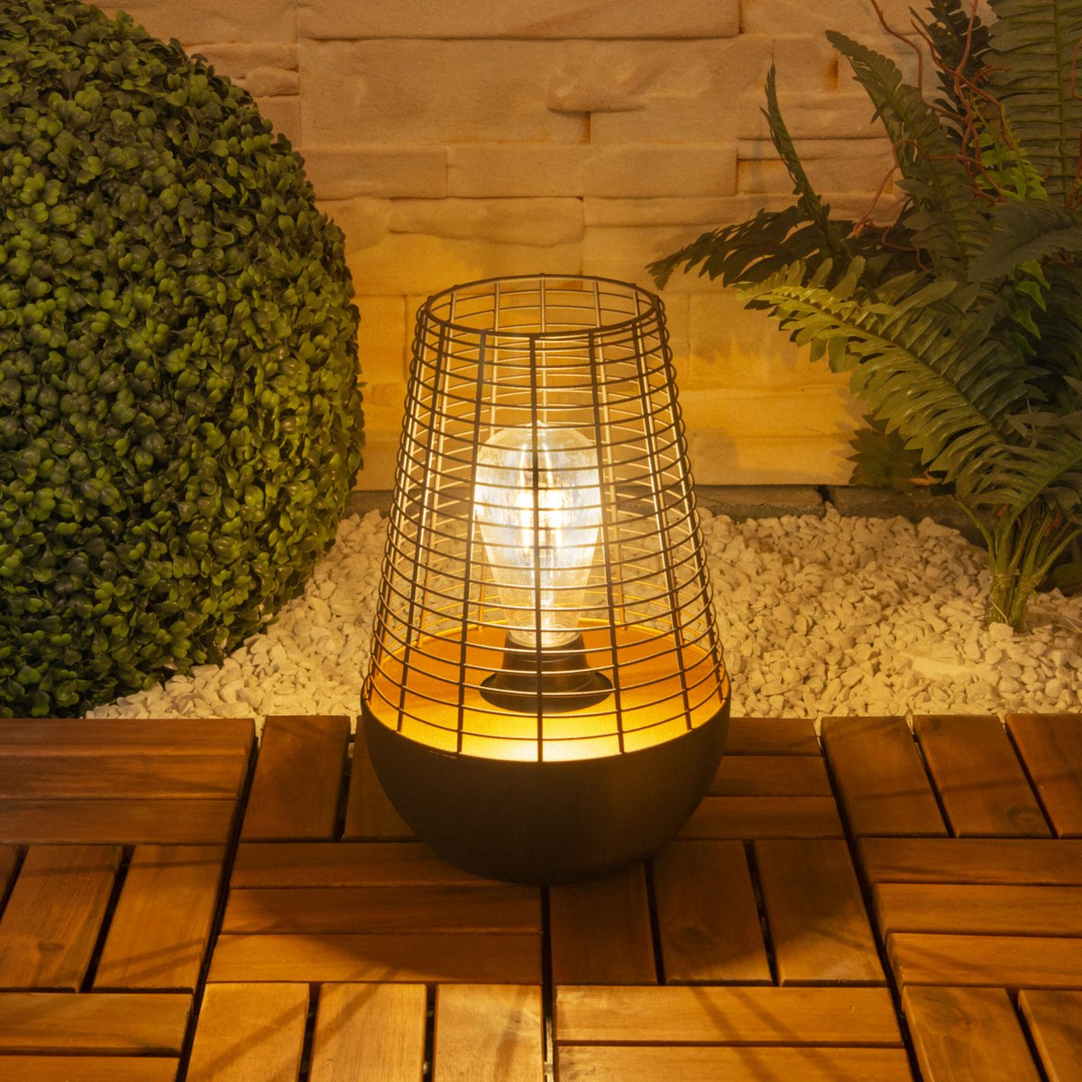 Liv · Messing decoratielamp — zwart