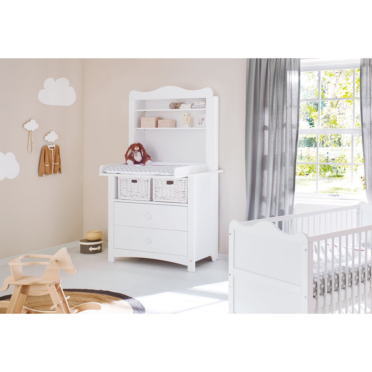 Veranderende eenheid "Florentina" brede incl. brede plankenheid, 2 delen