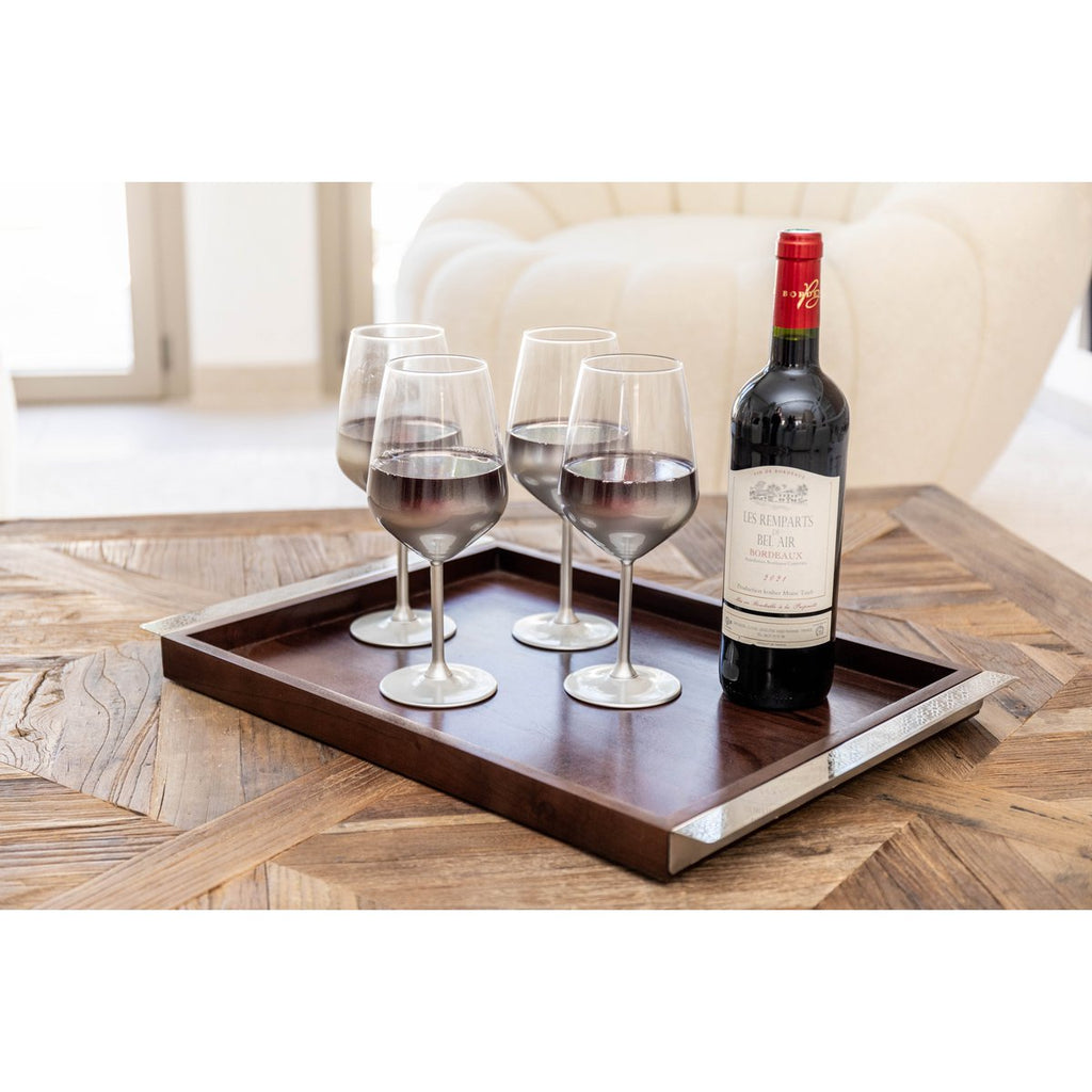 Glow zilveren wijnglazen - veel 6