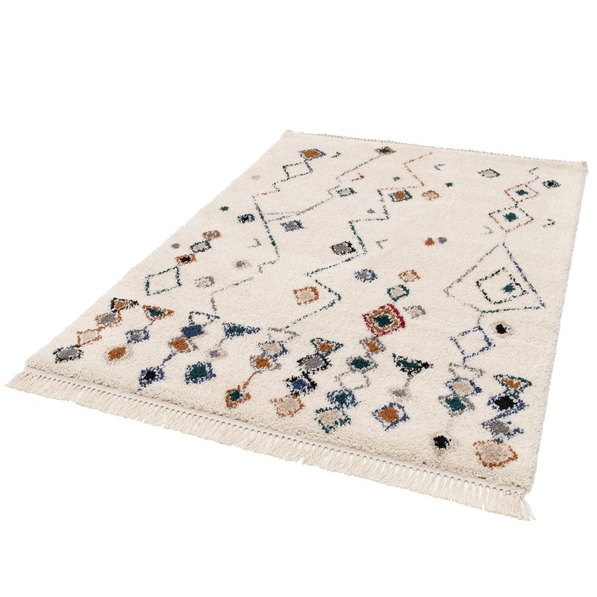 Etnisch tapijt met franjes Inspiratie Bedouine Mogador