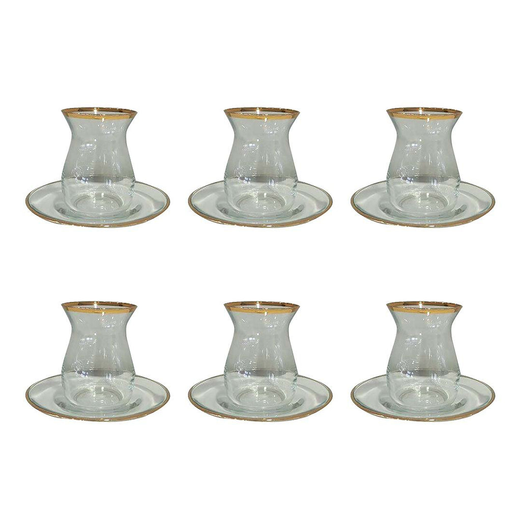 Gouden Filet Tea Cups - veel 6