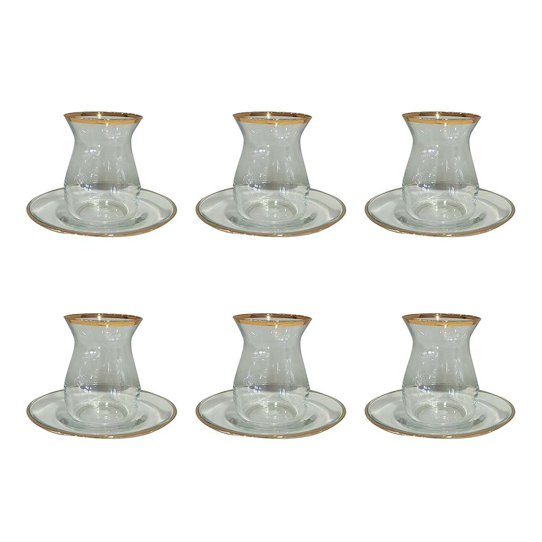 Gouden Filet Tea Cups - veel 6