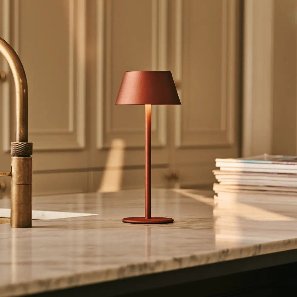 Milou Bronze - Tafellamp zonder kabel L Modern, Design & 3 Light Modi