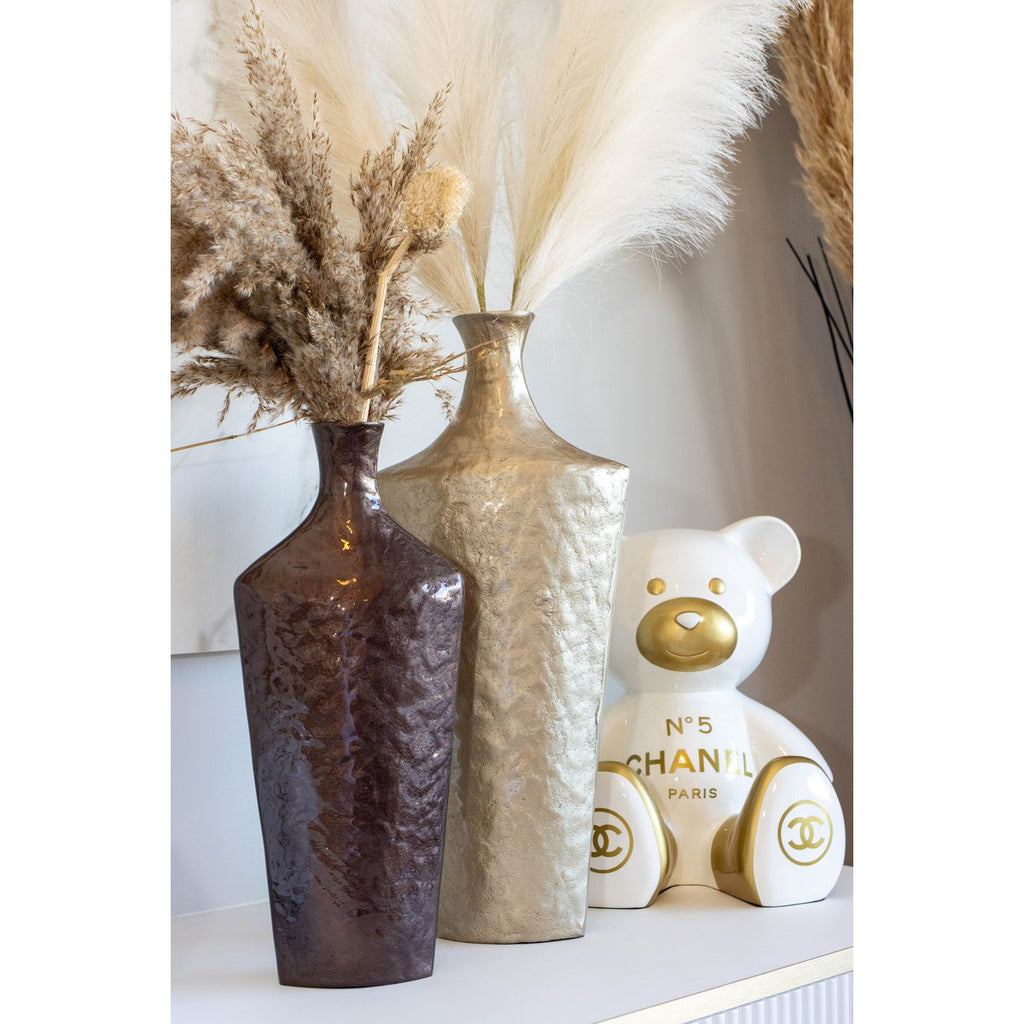 Vaas sable en aluminium 20x10x50cm