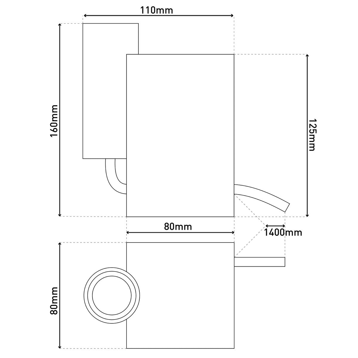 Liv · Marmeren tafellamp — 16cm met staal