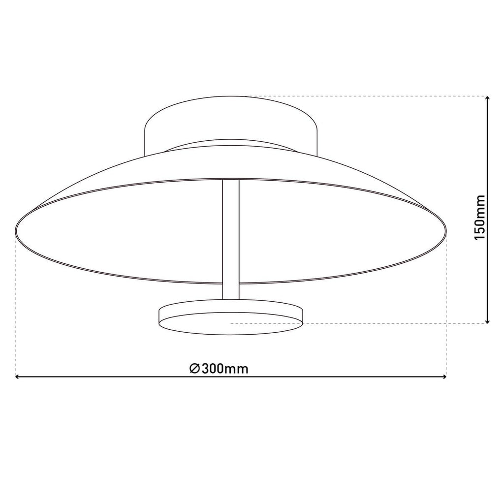 Liv · Metalen plafondlamp — zwart