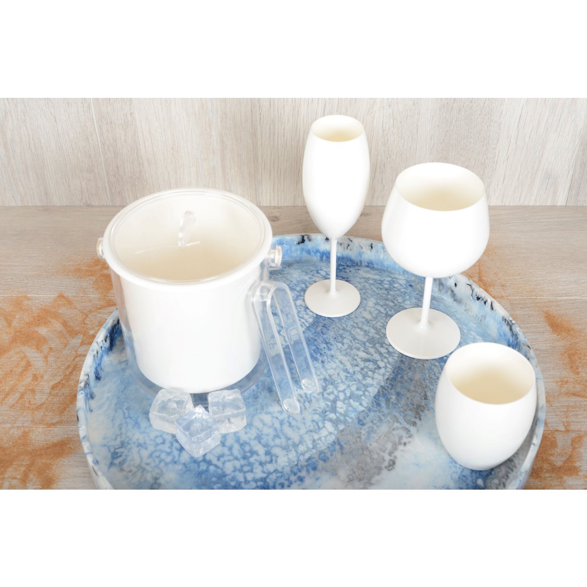 Acryl witte basknuffels - veel van 6