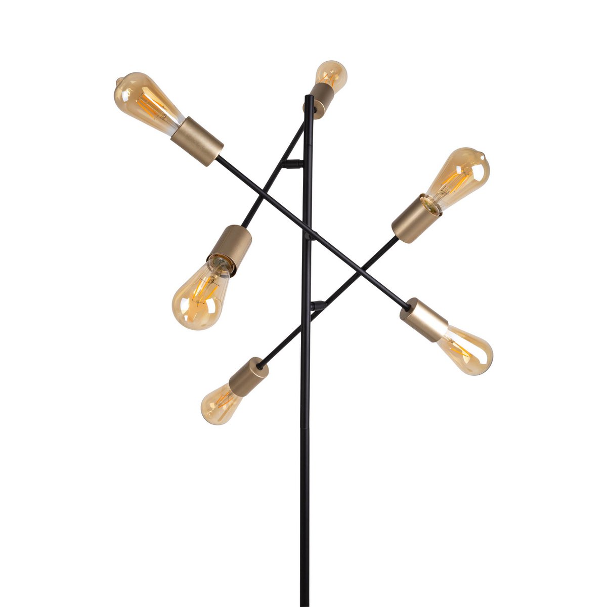 Liv · Houten vloerlamp — zwart