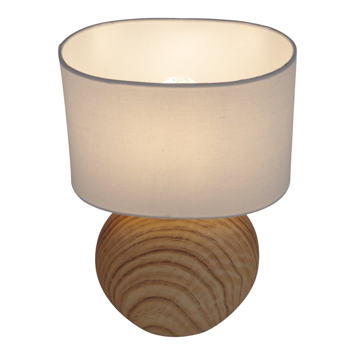 Liv · Houten tafellamp met linnen kap