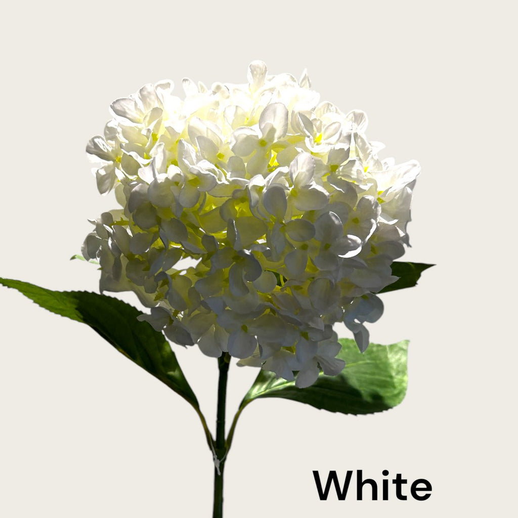 Kortstengelige frisse hortensia | Zijden kunstbloem | Lengte 47cm  1pcs